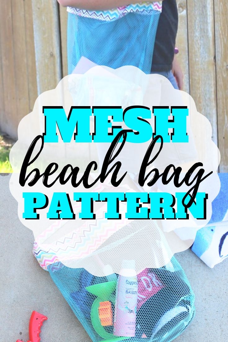 Simple DIY Mesh Beach Bag Free Sewing Pattern Sew Simple Home