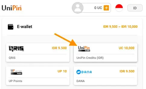 Top Up Game dengan UniPin Credit
