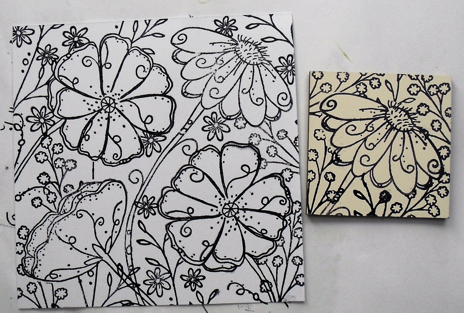 PaperArtsy 2016 20 Flower Grid {by Helen Chilton}