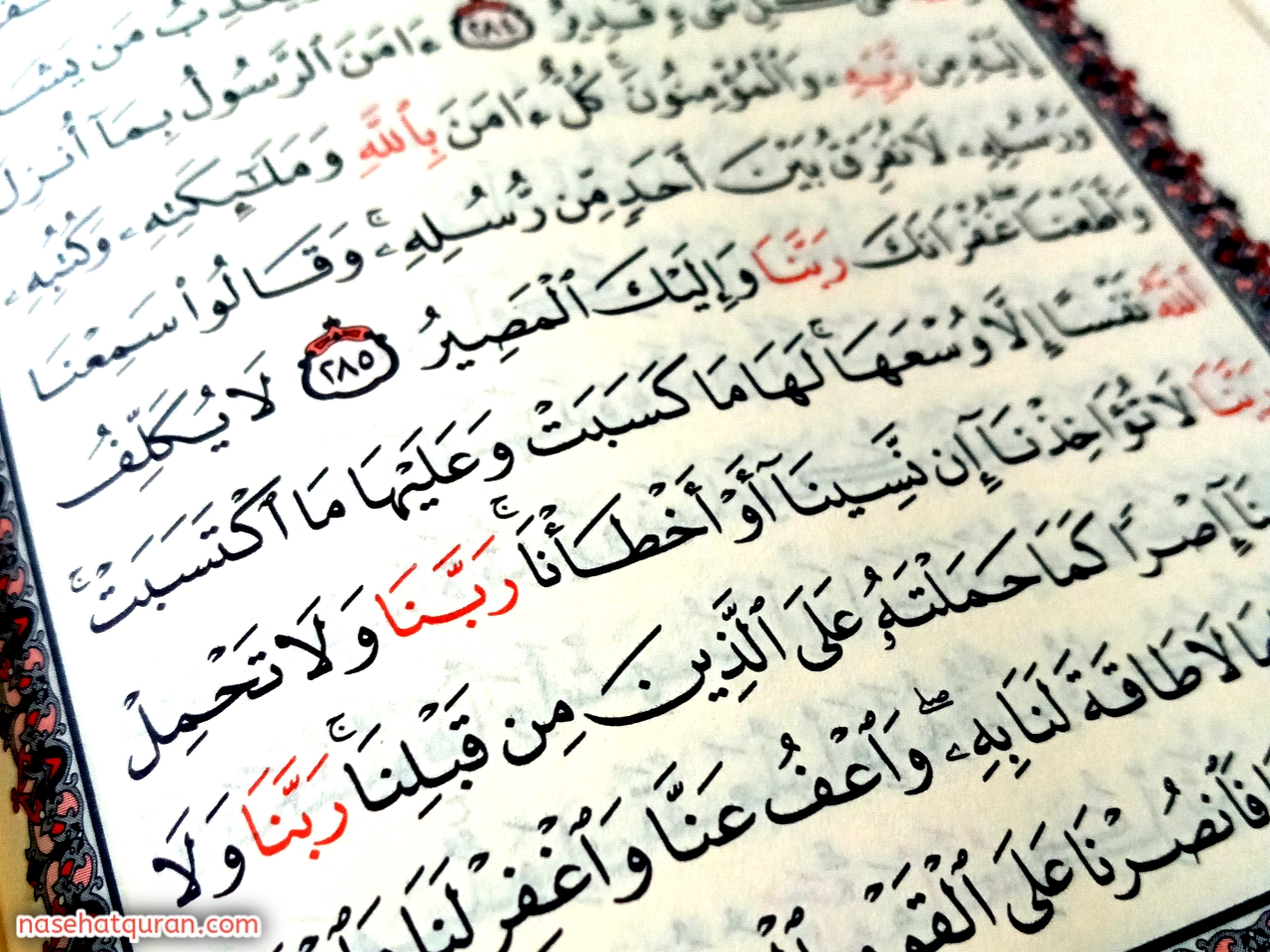 Tafsir dan Keutamaan Dua Ayat Terakhir Surat Al-Baqarah - Nasehat Quran