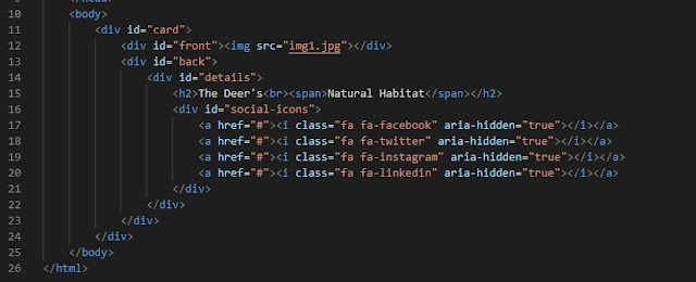 Website Programming: Flip Card Animation Pure HTML and CSS in ...