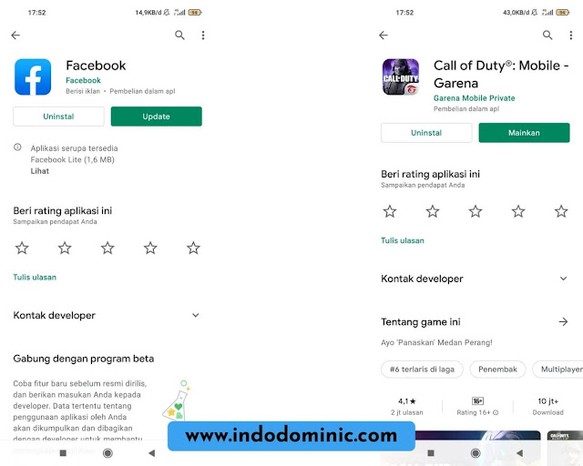 Update Aplikasi Login FB dan CODM ke Terbaru