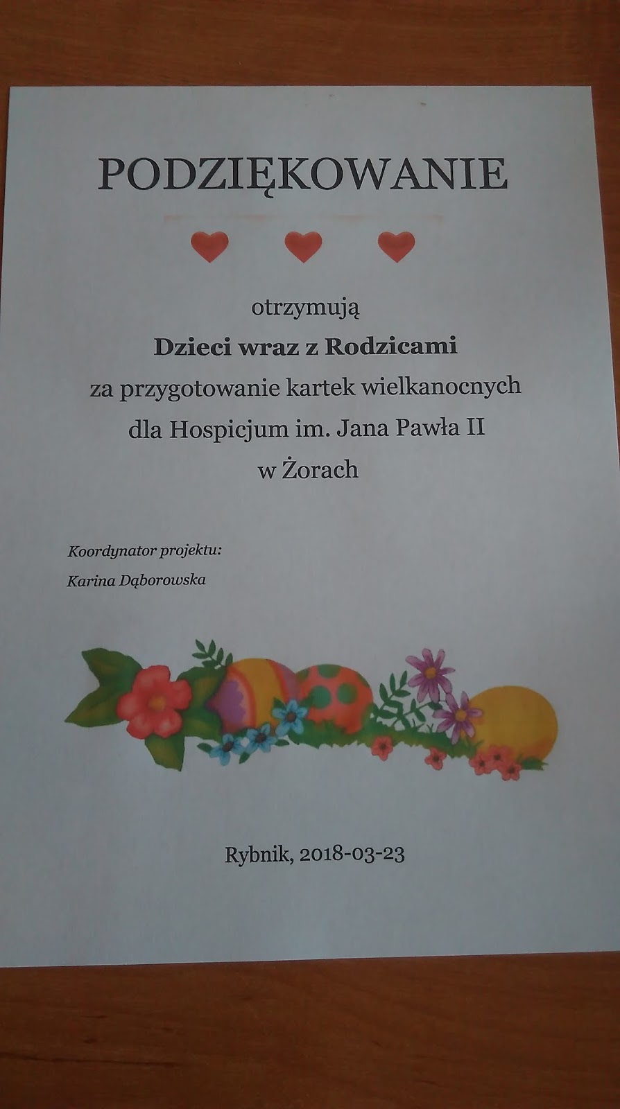 Podziękowanie Za Zaproszenie Na Urodziny Przedszkolne Sówki : "Podziękowanie"