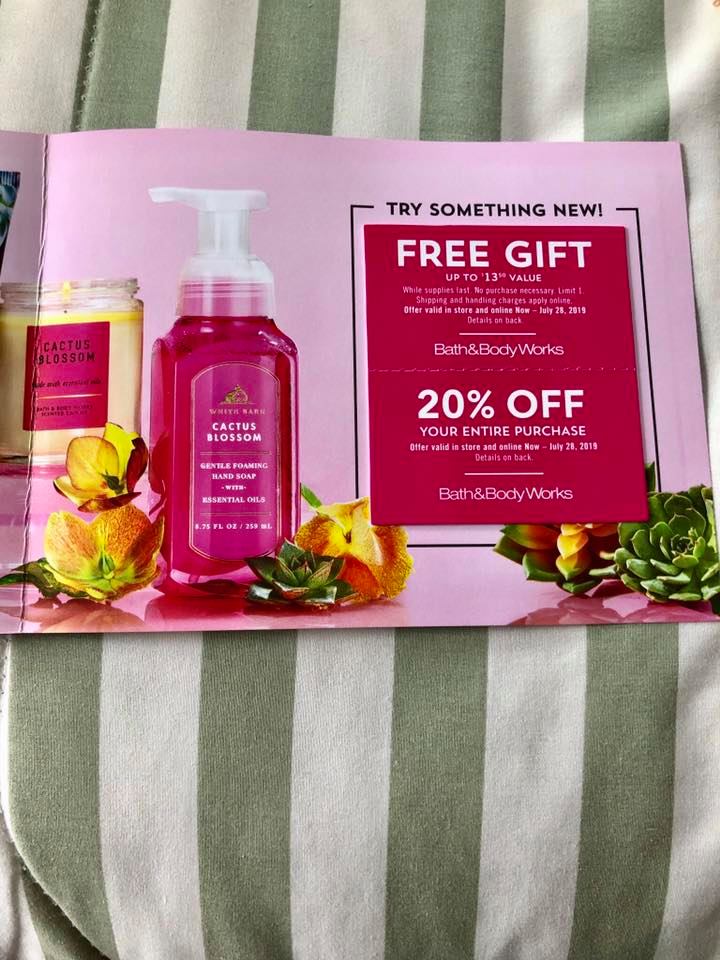 Life Inside the Page Bath & Body Works July Mailer Coupons 2019