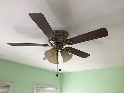 Jason S View From Dc Finally A Ceiling Fan On The Ceiling