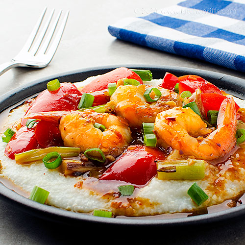Asian-Style Shrimp and Grits