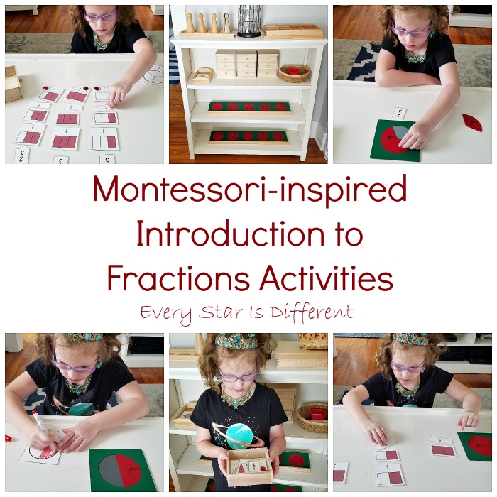 Montessori-inspired Intro to Fractions Activities