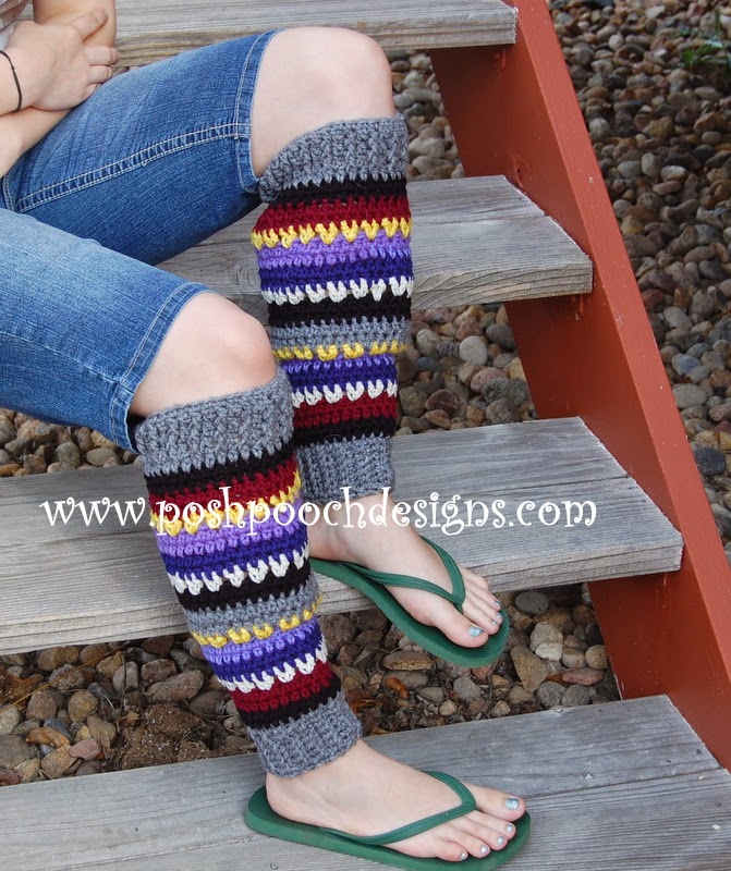 Posh Pooch Designs Dog Clothes Yarn Stash Busting Leg Warmers Crochet