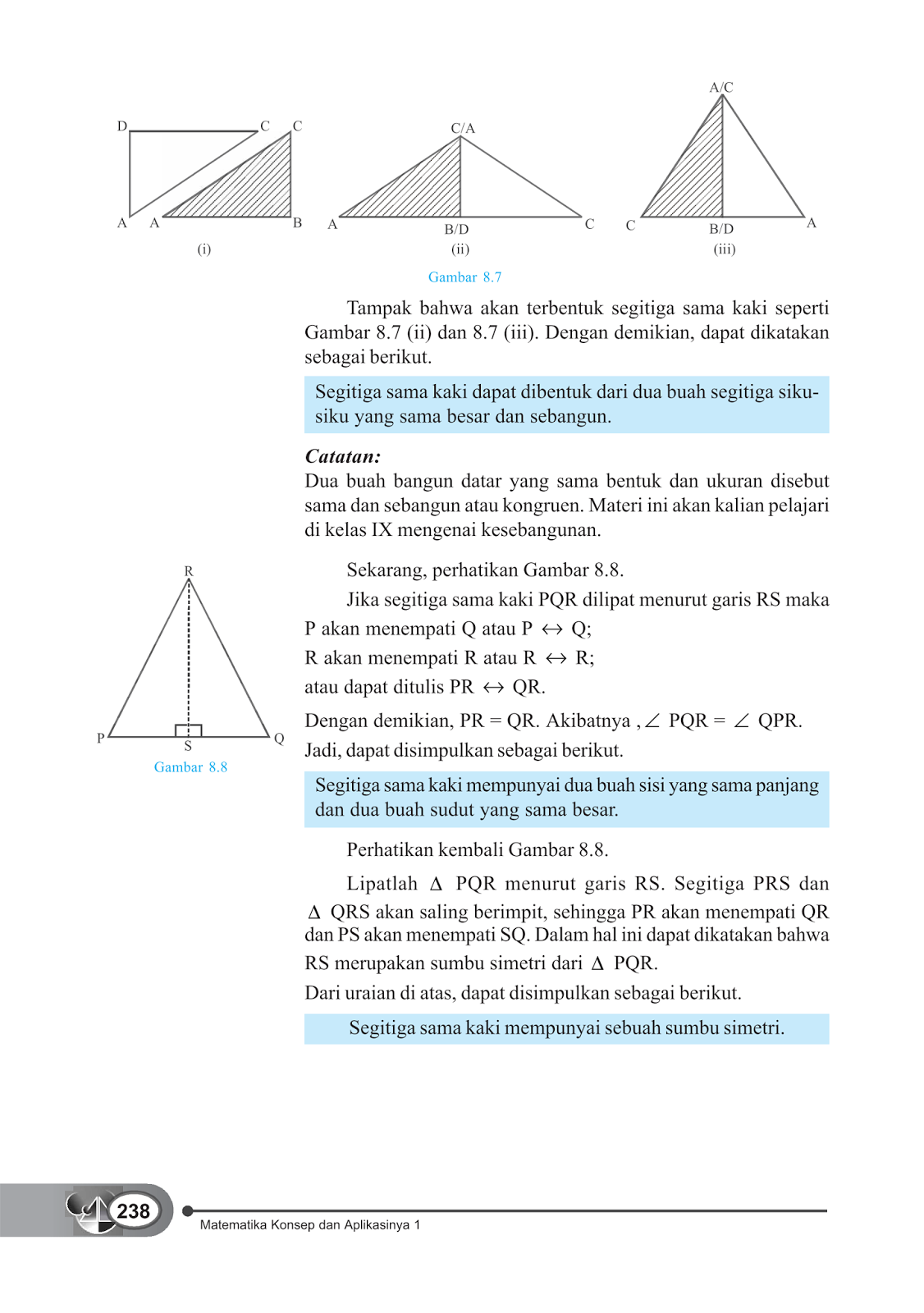 Materi Segitiga dan Segiempat SMP Kelas 7