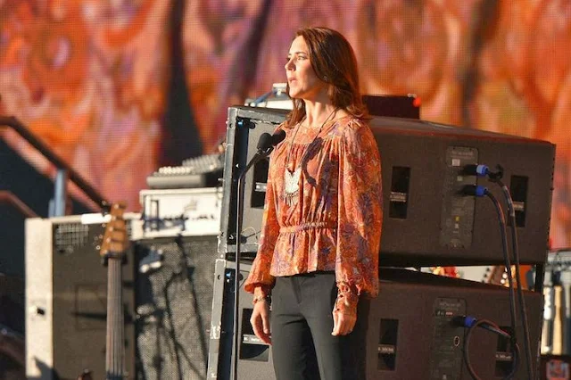 Crown Princess Mary attend the 2013 Global Citizen Festival in Central Park to end extreme poverty in New York City.