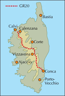 GR20 - The Grande Randonnée of Corsica: GR20