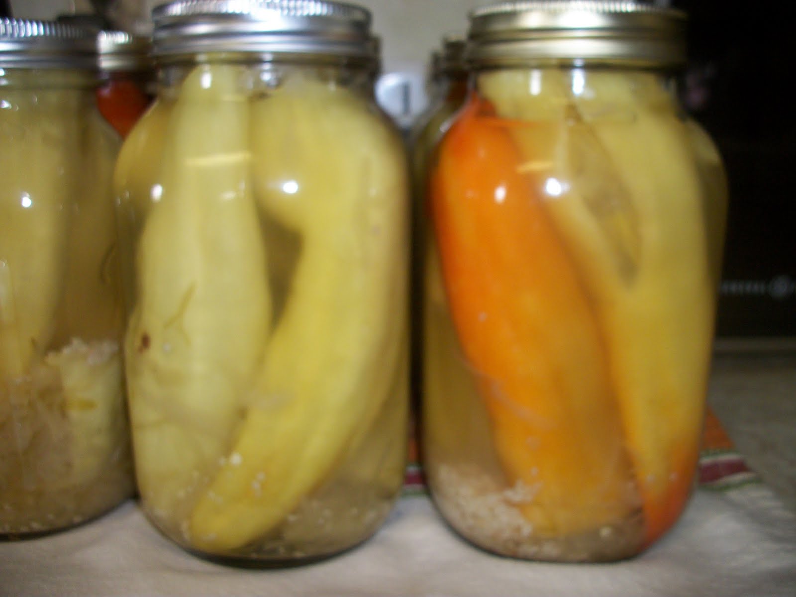 Super mom *without a cape* Saurkraut Stuffed Banana Peppers