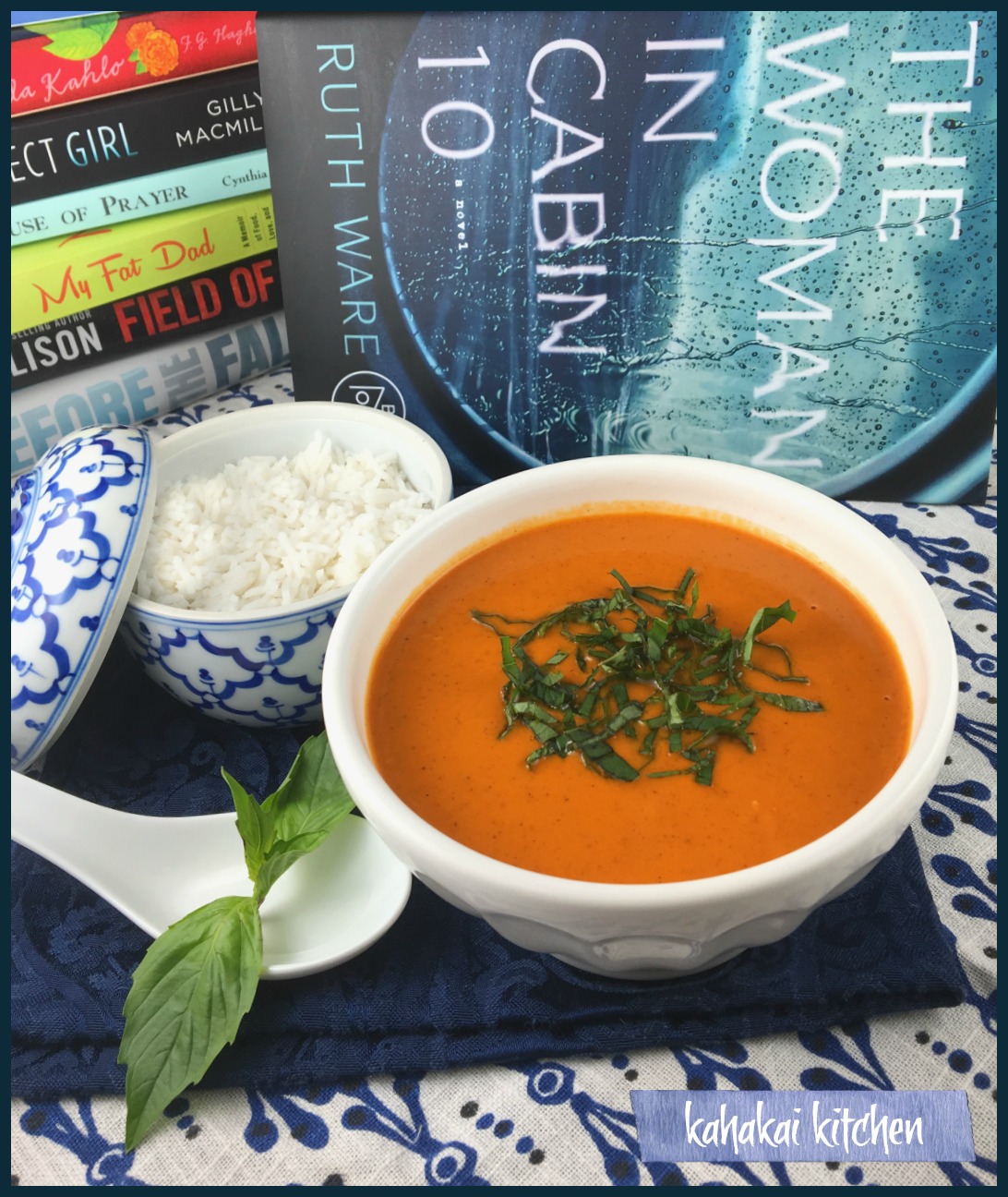 Kahakai Kitchen Thai Red Curry Creamy Tomato Soup with Rice for Souper
