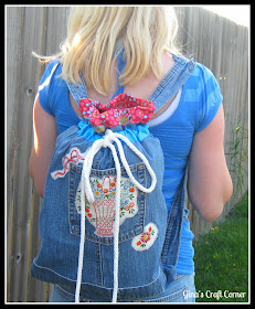 Gina's Craft Corner: Blue Jean Backpack