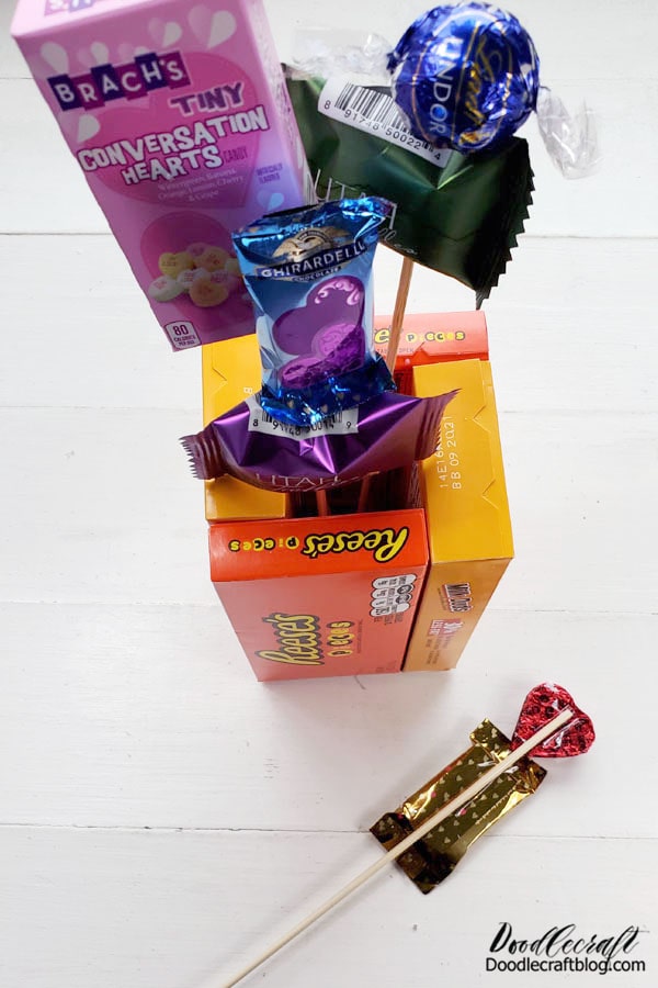 DIY Chocolate Bouquet Box