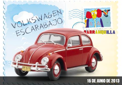 los carros más queridos de colombia, volkswagen escarabajo 1966, volkswagen escarabajo 1:43