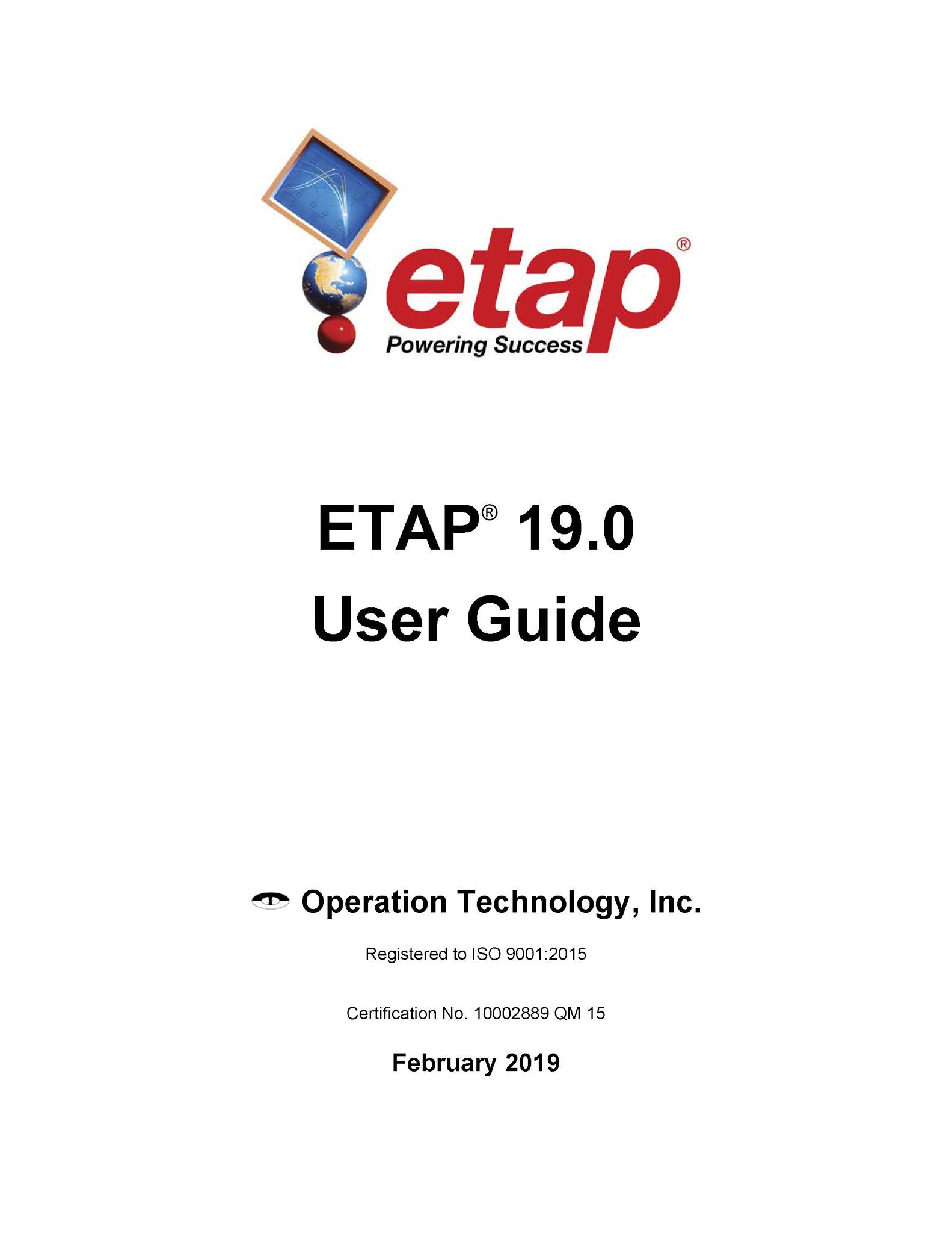 ETAP 19 User Guide