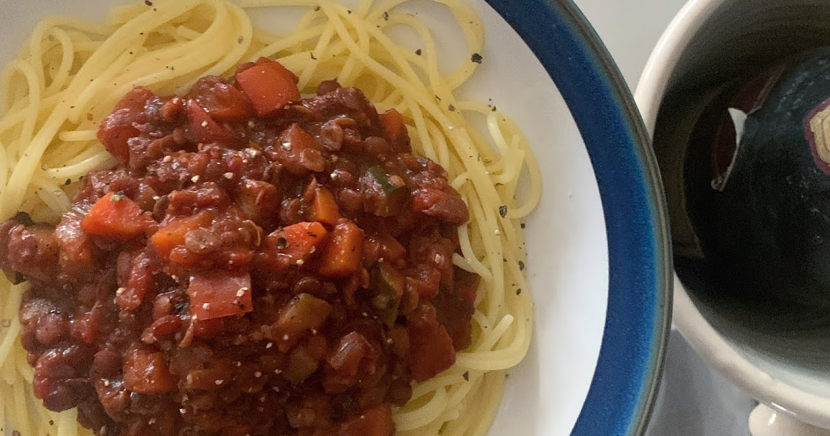 Slow Cooked Lentil Bolognese