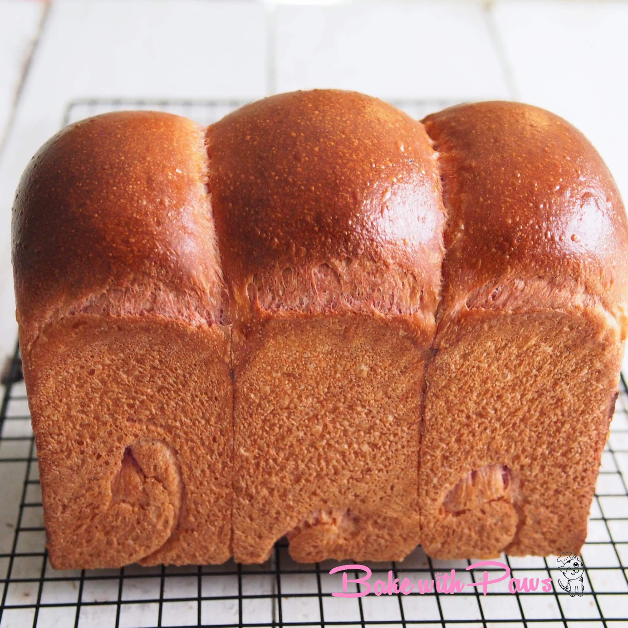 Purple Sweet Potato Soft Sourdough Bread BAKE WITH PAWS