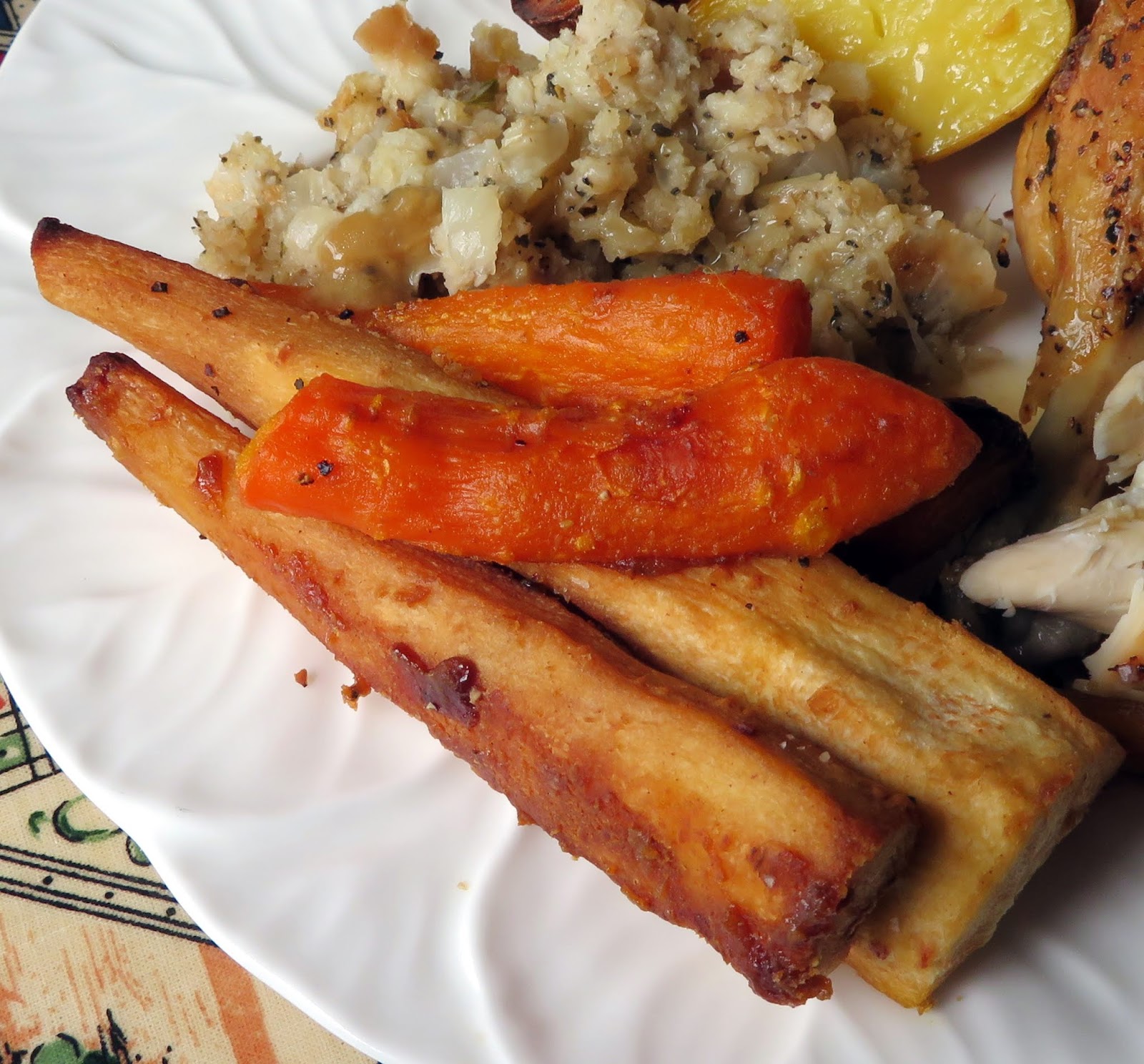 The English Kitchen Honey Mustard Roasted Parsnips & Carrots