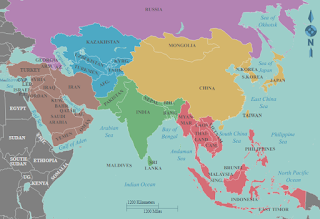 Pembagian Wilayah Benua Asia