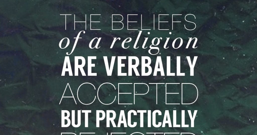 The Official MFI® Blog Quote of the Day The Beliefs of a Religion...