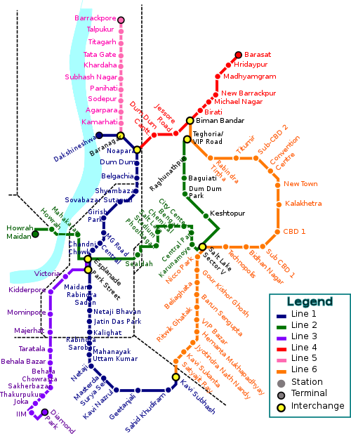 Kolkata Metro Map Pdf