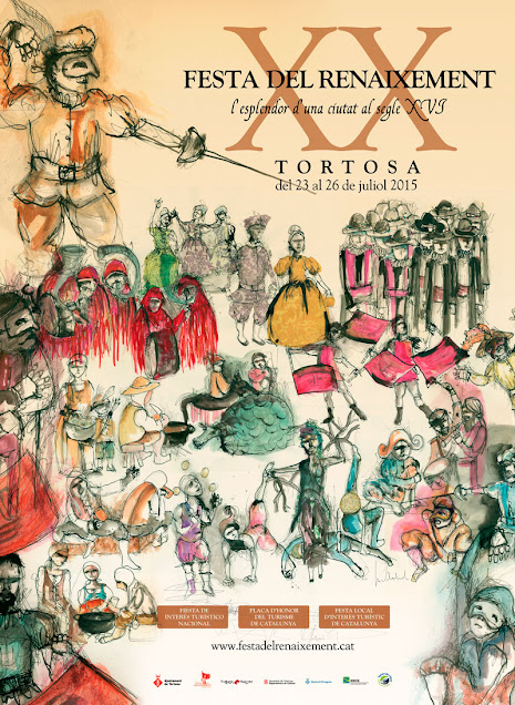 Cartel de la XX Fiesta del Renacimiento de Tortosa en su edición del año 2015