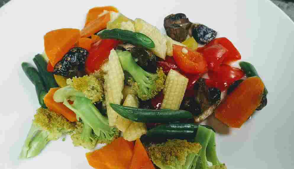 Exotic vegetables hot garlic sauce hassanchef restaurant style recipes