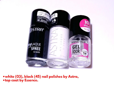 Products for Black and White Drag Marble Nail Art Design Tutorial 