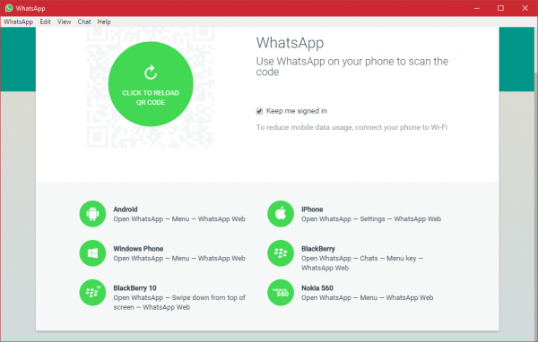 WhatsApp สำหรับ Windows PC