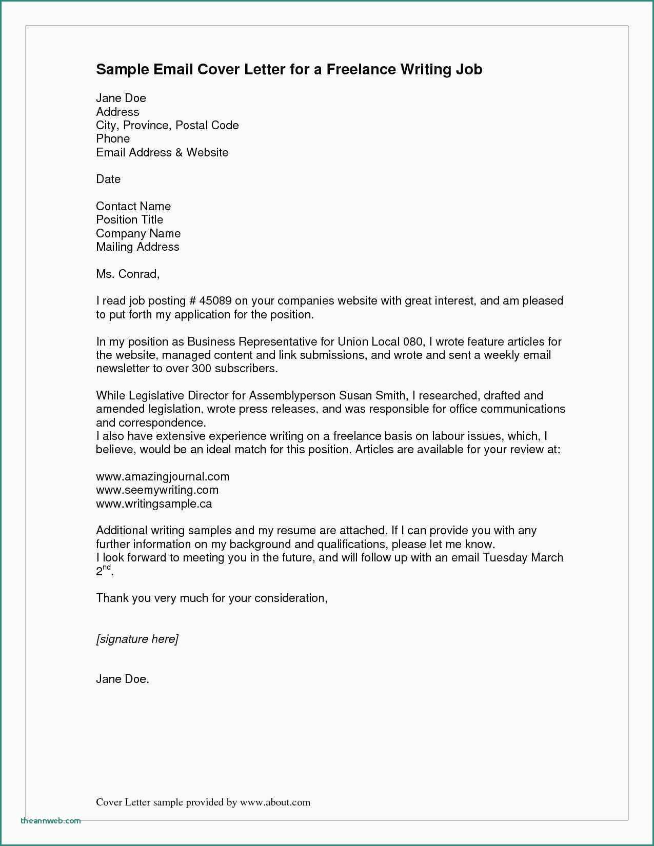 cover letter example spontaneous application