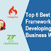 Top 6 Best PHP Frameworks for Developing a Business Website