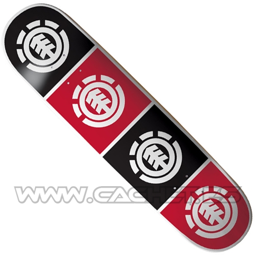 Skateboard Complet Element Print-Point Quadrant - Planche 8,0" X 31,8" - Assemblé Neuf