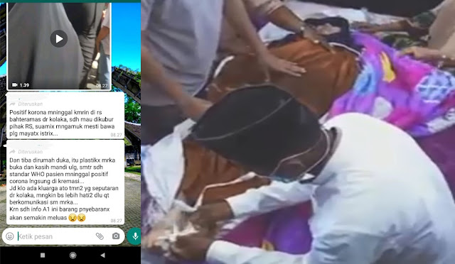 Korban Virus Corona Mau Dikubur keluarga Maksa bawa Pulang untuk dimandikan Korban Virus Corona Mau Dikubur keluarga Maksa bawa Pulang untuk dimandikan