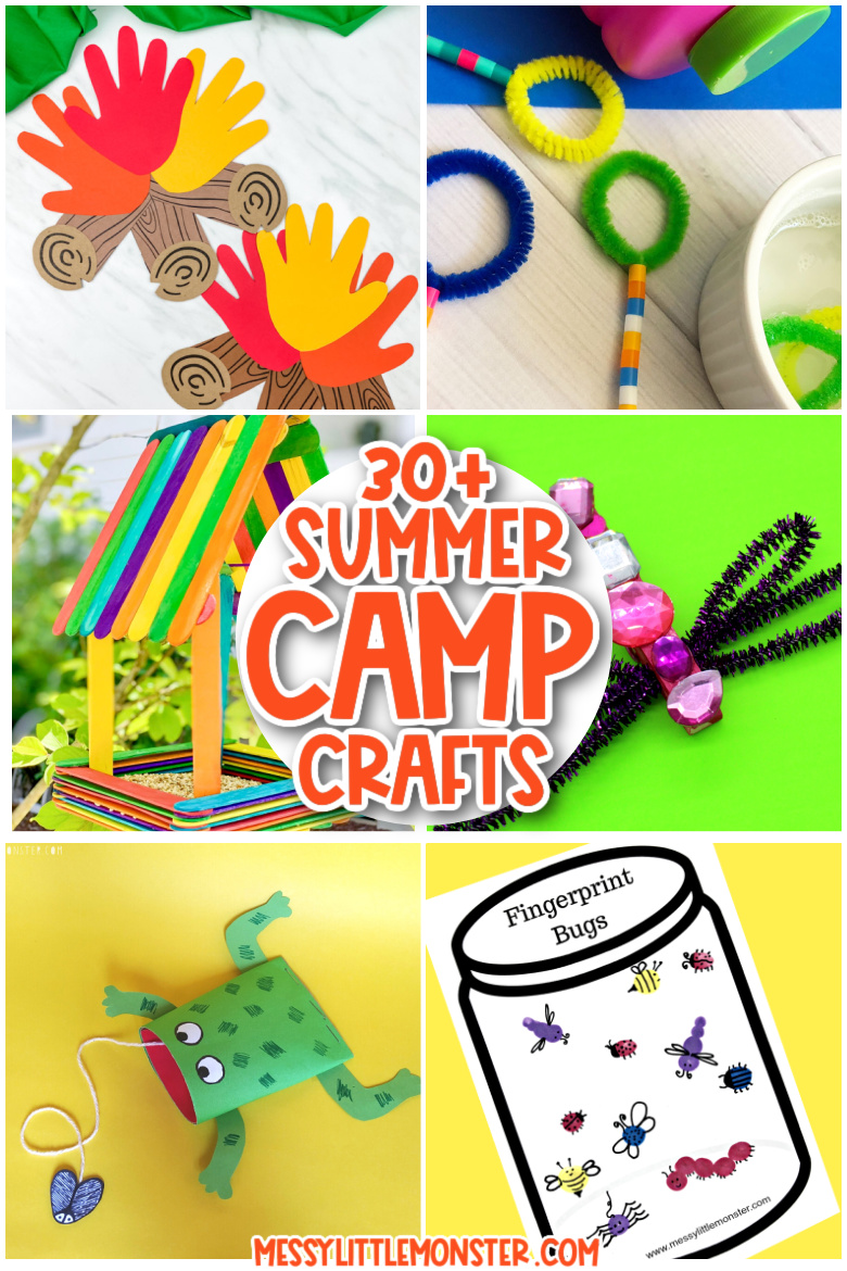 30 Best Summer Camp Crafts for Kids - Messy Little Monster