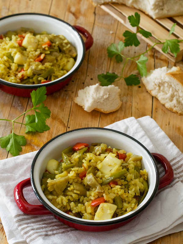 Paella de verduras y sepia la sabrosura de las paellas Cocido de Sopa