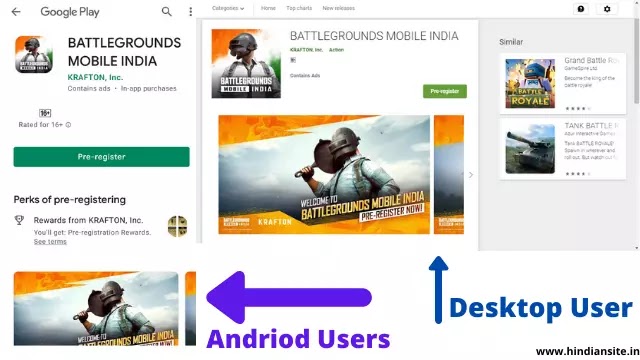 Battlegrounds Mobile India pre registration