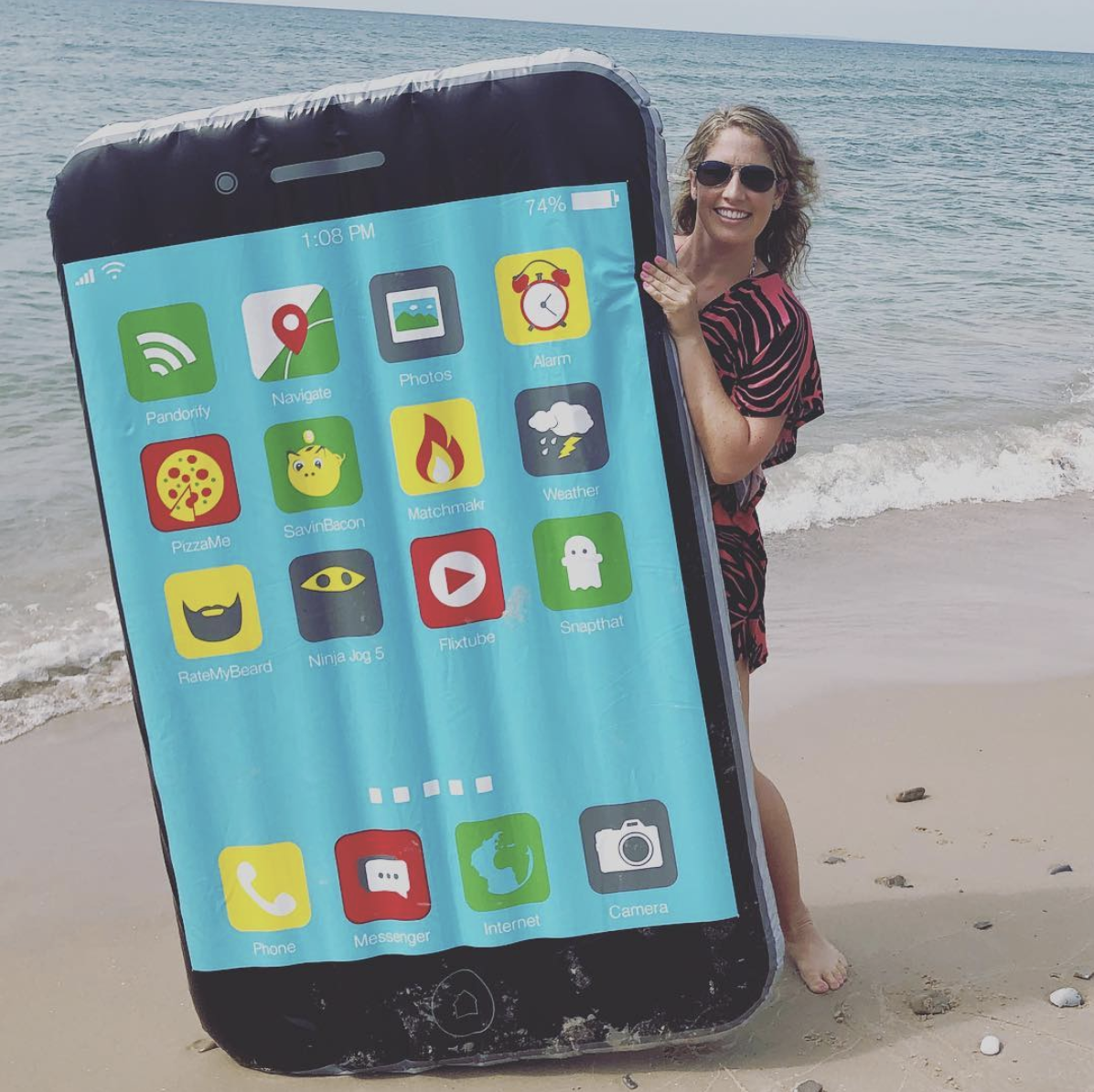 Phone pool and beach float for technology lovers Phone pool and beach float for technology lovers