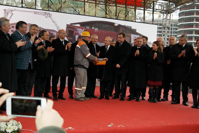 Kılıçtaroğlu’nun da Katıldığı Anakara Atatürk Kültür Merkezi’nin Temeli Törenle Atıldı