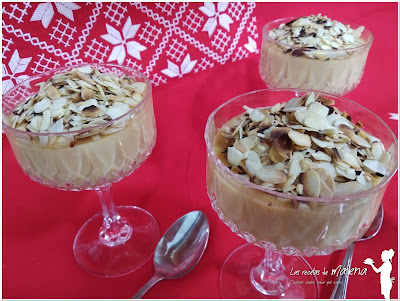 Crema rápida de turrón. Un postre fácil para  Navidad