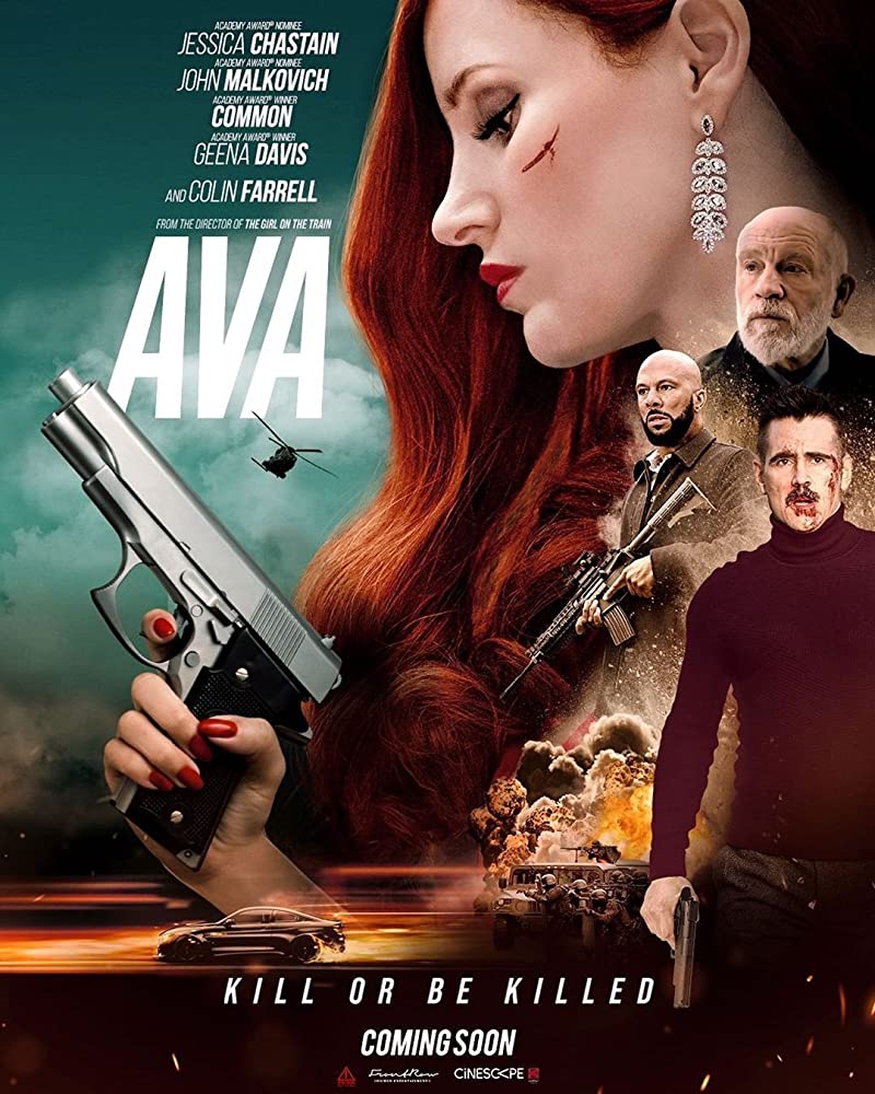 Sinopsis Film Ava (2020) Jessica Chastain, Geena Davis, Colin Farrell