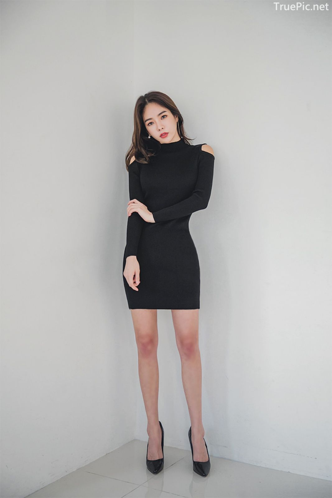 Korean fashion model - An Seo Rin - Woolen office dress collection - TruePic.net - Picture 8