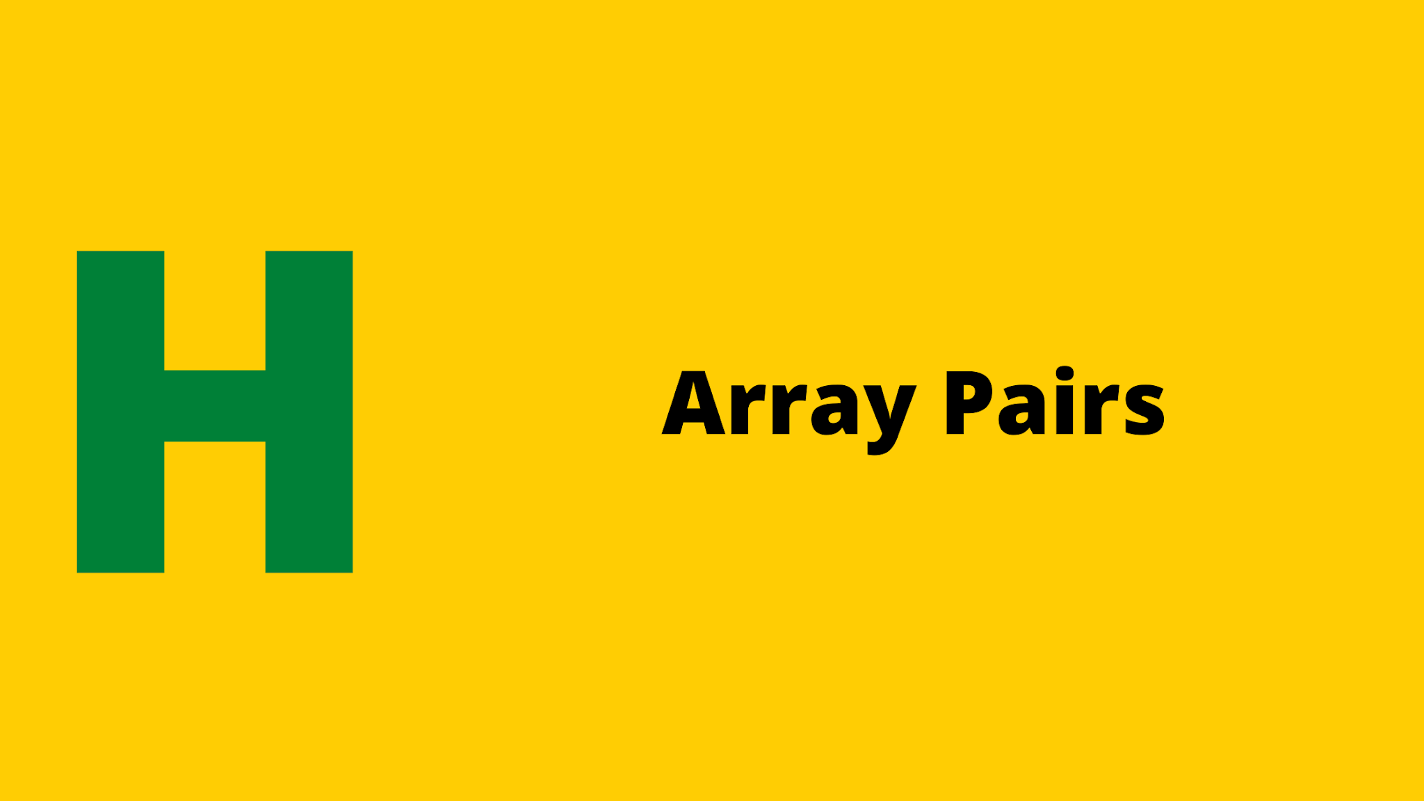 HackerRank Array Pairs problem solution