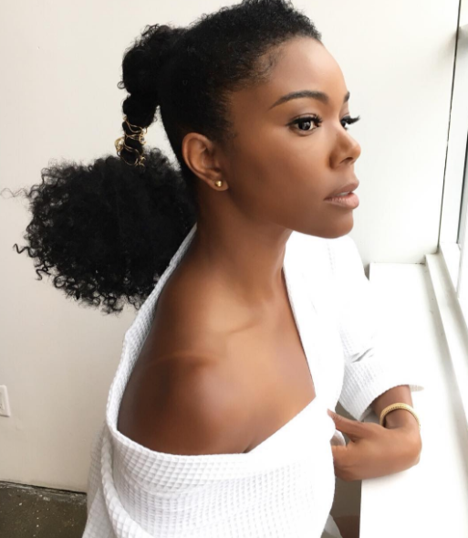Gistxclusive Gabrielle Union serving natural hair goals