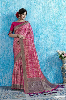 Pretty Art Silk Woven with Jhalar Sarees