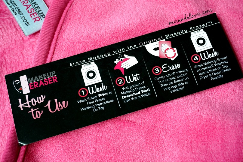 makeup eraser washing instructions