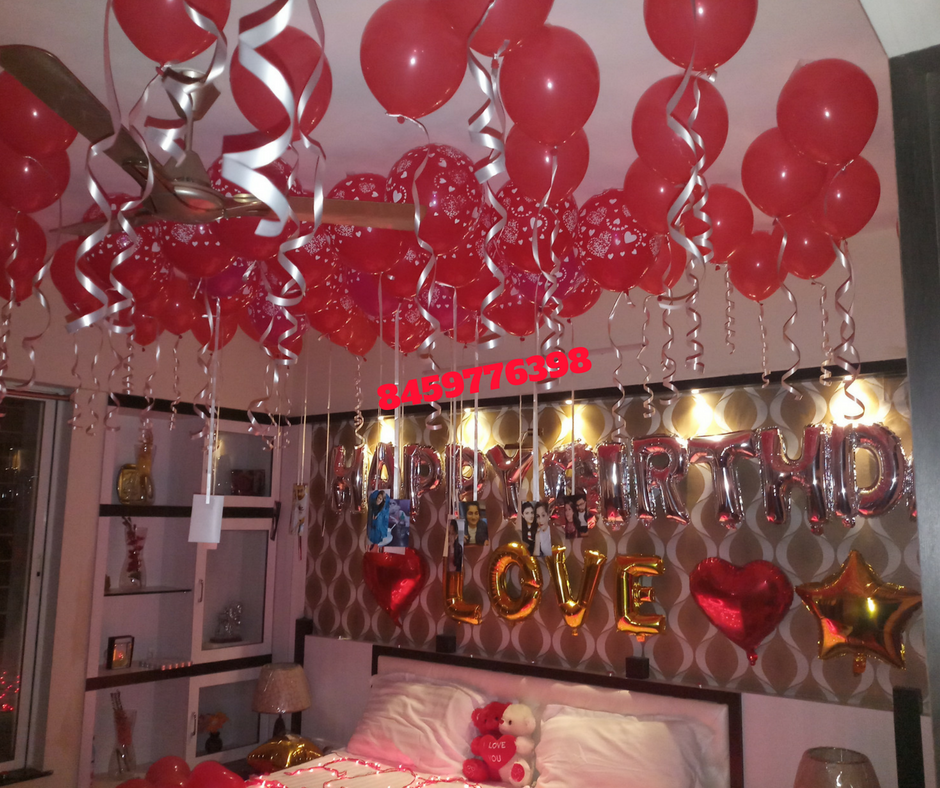 Romantic Room Decoration For Surprise Birthday Party in Pune: Romantic Room Decoration in Pune
