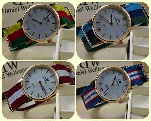 GINDA COLLECTION New Jam Tangan Daniel Wellington Strap Canvas READY