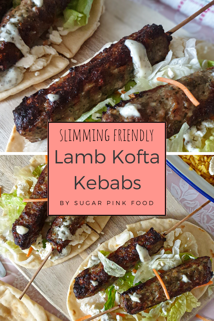 Lamb Kofta Kebabs Recipe | Slimming Fakeaway Recipe | Sugar Pink Food ...